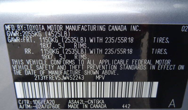 Toyota RAV4 2018 SUV Used full