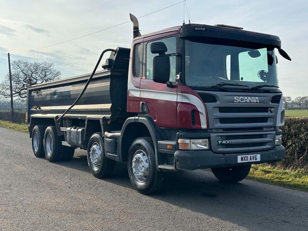 Scania P Series P400 8 X 4 Steel Body Tipper 12.7