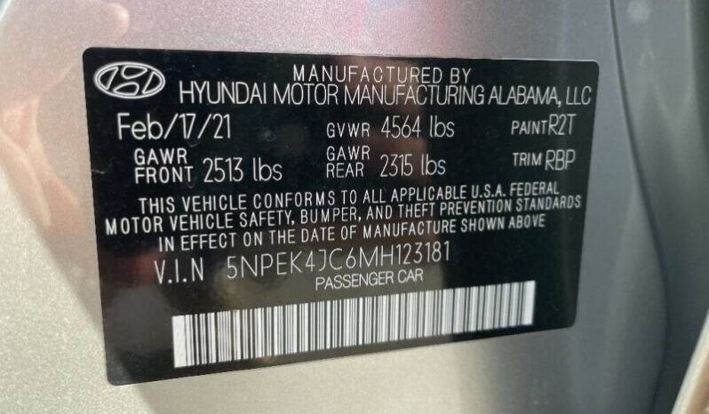 Hyundai Sonata 2021 Sedan Used full