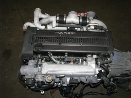 JDM TOYOTA 1JZ TWIN TURBO NON-VVT-I/GTE COMPLETE ENGINE WITH, AUTOMATIC TRANSMISSION - Image 3