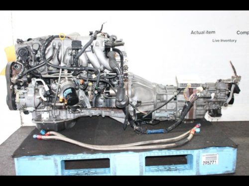 JDM TOYOTA 1JZ TWIN TURBO VVT-I COMPLETE ENGINE WITH, MANUAL TRANSMISSION - Image 3