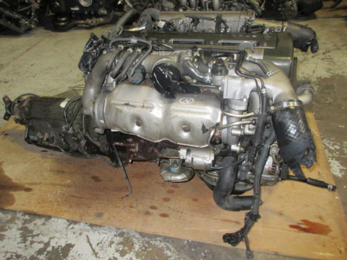 JDM TOYOTA 2JZ TWIN TURBO NON-VVT-I/GTE COMPLETE USED ENGINE. (AUTOMATIC TRANSMISSION) - Image 2