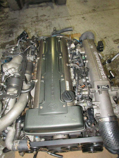 JDM TOYOTA 2JZ TWIN TURBO NON-VVT-I/GTE COMPLETE USED ENGINE. (AUTOMATIC TRANSMISSION)