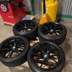 19" BMW WHEELS 5X120 STAGGERED GLOSS BLACK COMPETITION + TIRES(4)  NEW-WE FINANCE