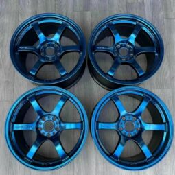 Rays Gramlights 57dr sputter blue 5x 114.3( 4 Wheels)