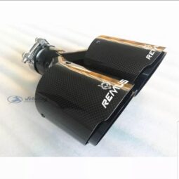 Remus 3.5" Carbon Fibre Black Stainless Steel Exhaust Twin Lips