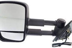 Towing Mirror Manual Folding Heated – Driver Side, Power Glass, In-housing Signal Light, With Blind Spot Corner Glass, Textured Black
