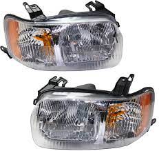 Driver and Passenger Side Halogen Headlight, With bulb(s)